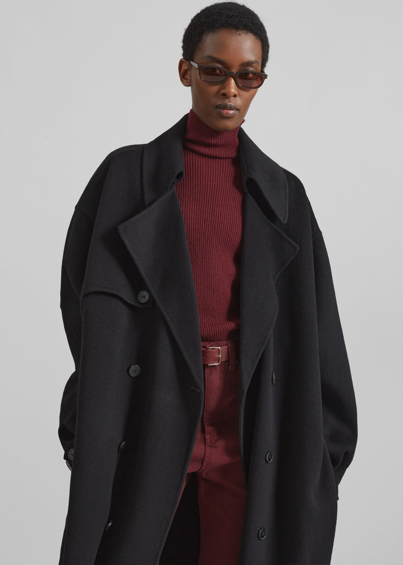 Mavis Long Coat - Black 3