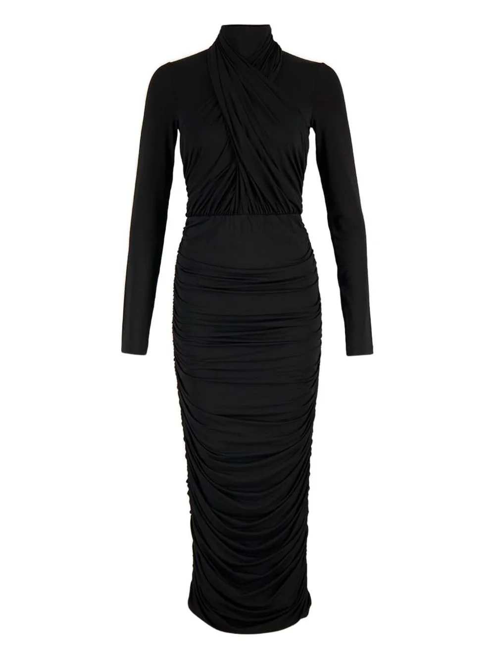 ruched midi dress - 1