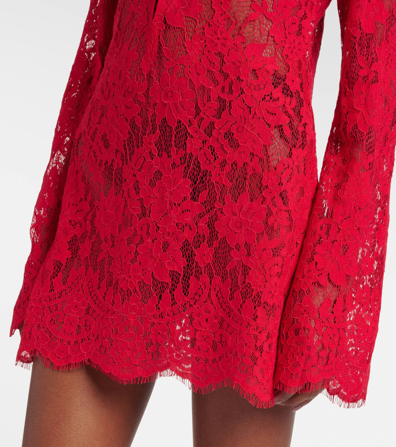 Millie cotton and brocade lace minidress 5