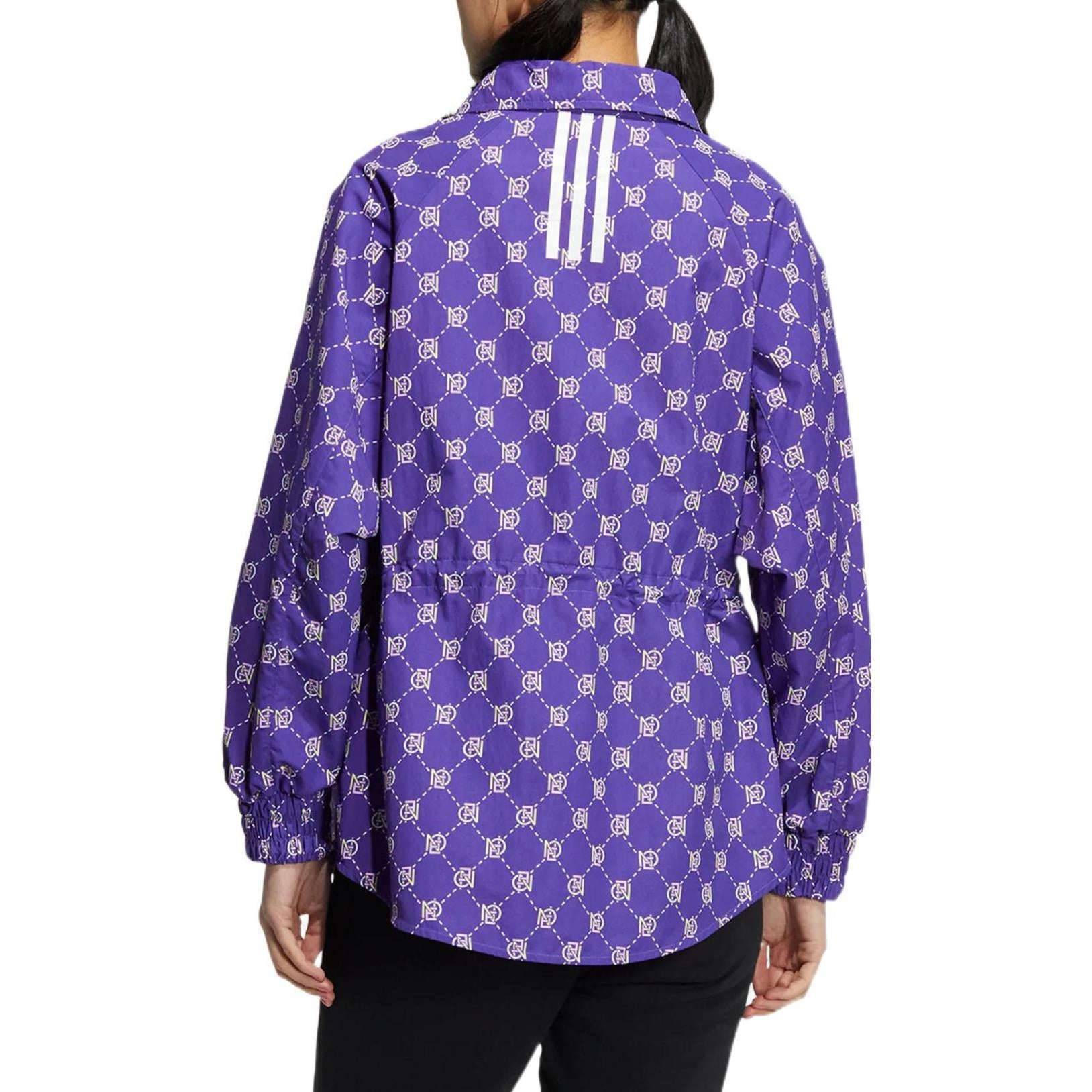 (WMNS) adidas Neo MONO Windbreaker Jackets 'Purple' HM2015 - 3