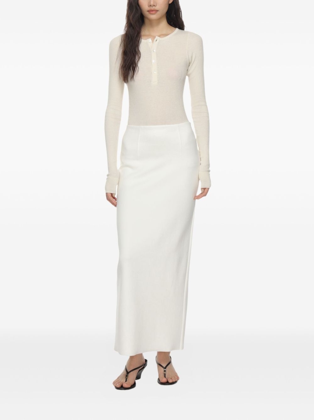 slit midi skirt - 2