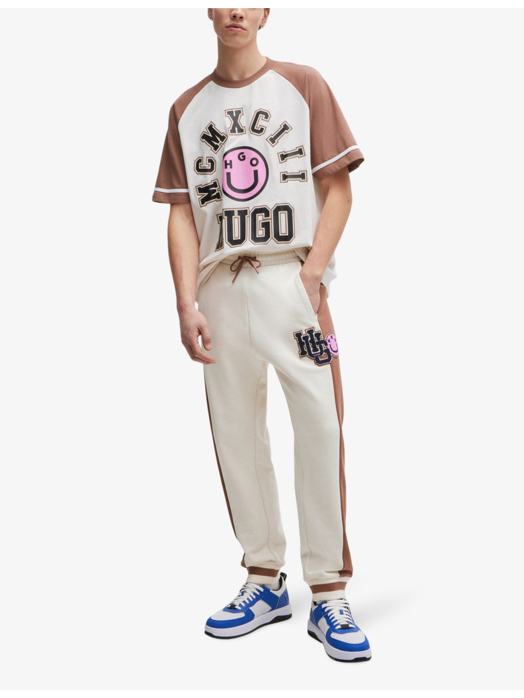 Crewneck brand-print cotton-jersey T-shirt - 2