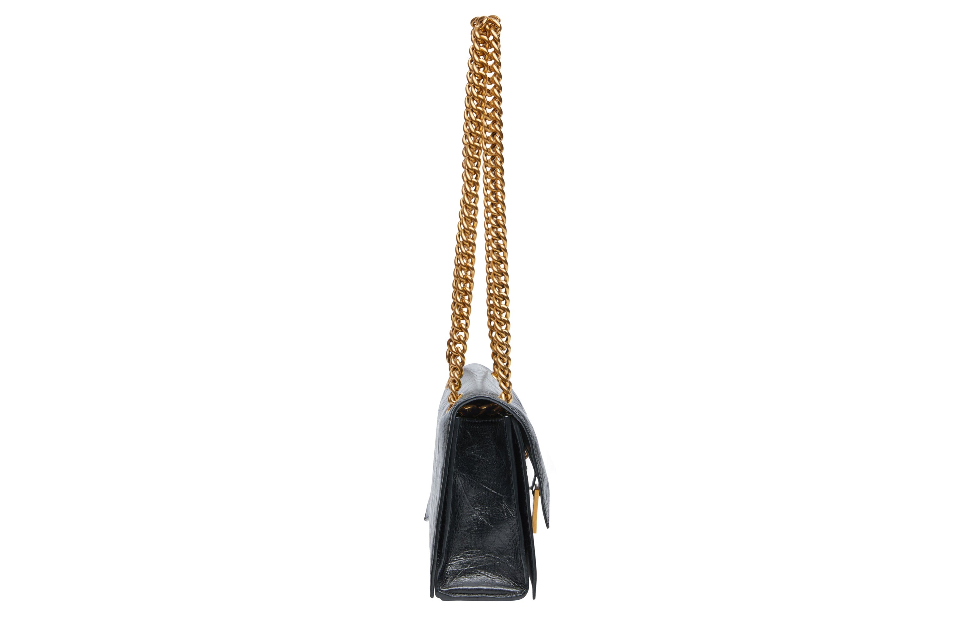 (WMNS) Balenciaga Crush Small Chain Bag 'Black' 716351210IT1000 - 2