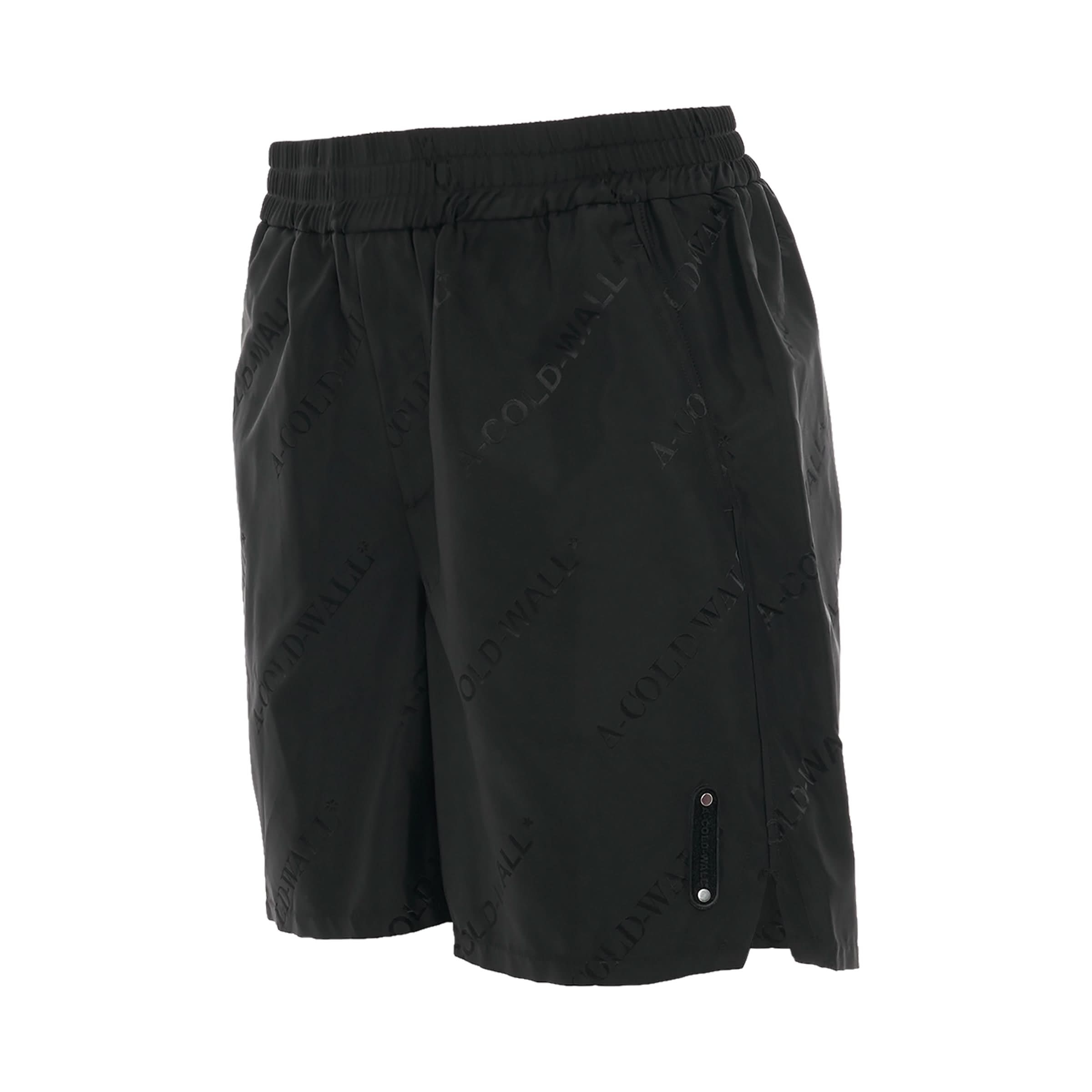 Monogram Shorts in Black - 2