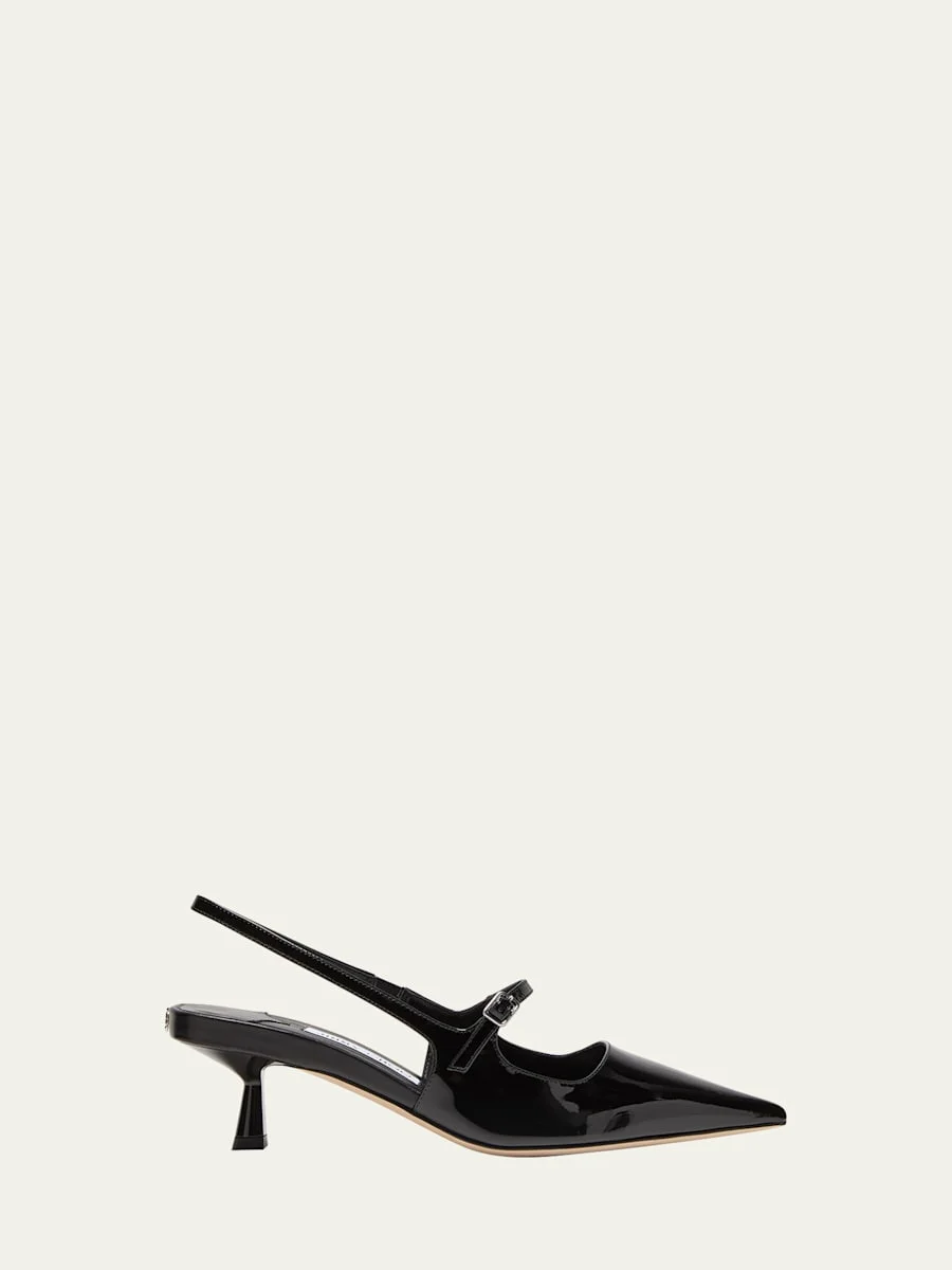Didi Patent Mary Jane Slingback Pumps - 1