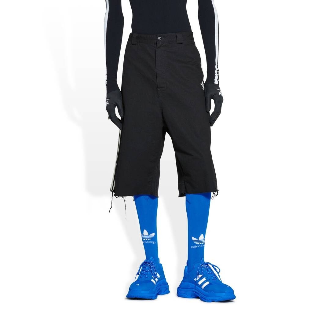 Balenciaga / Adidas Shorts in Black - 5
