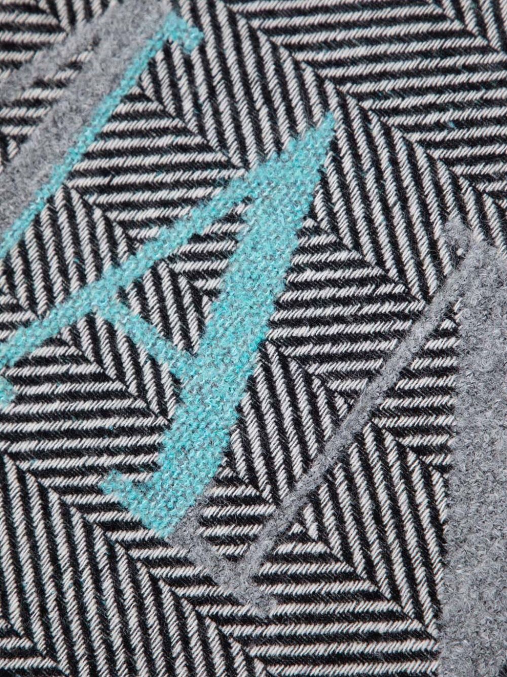 logo-intarsia scarf - 3