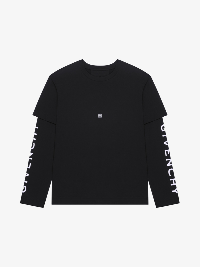 GIVENCHY DOUBLE LAYERED T-SHIRT IN COTTON 1
