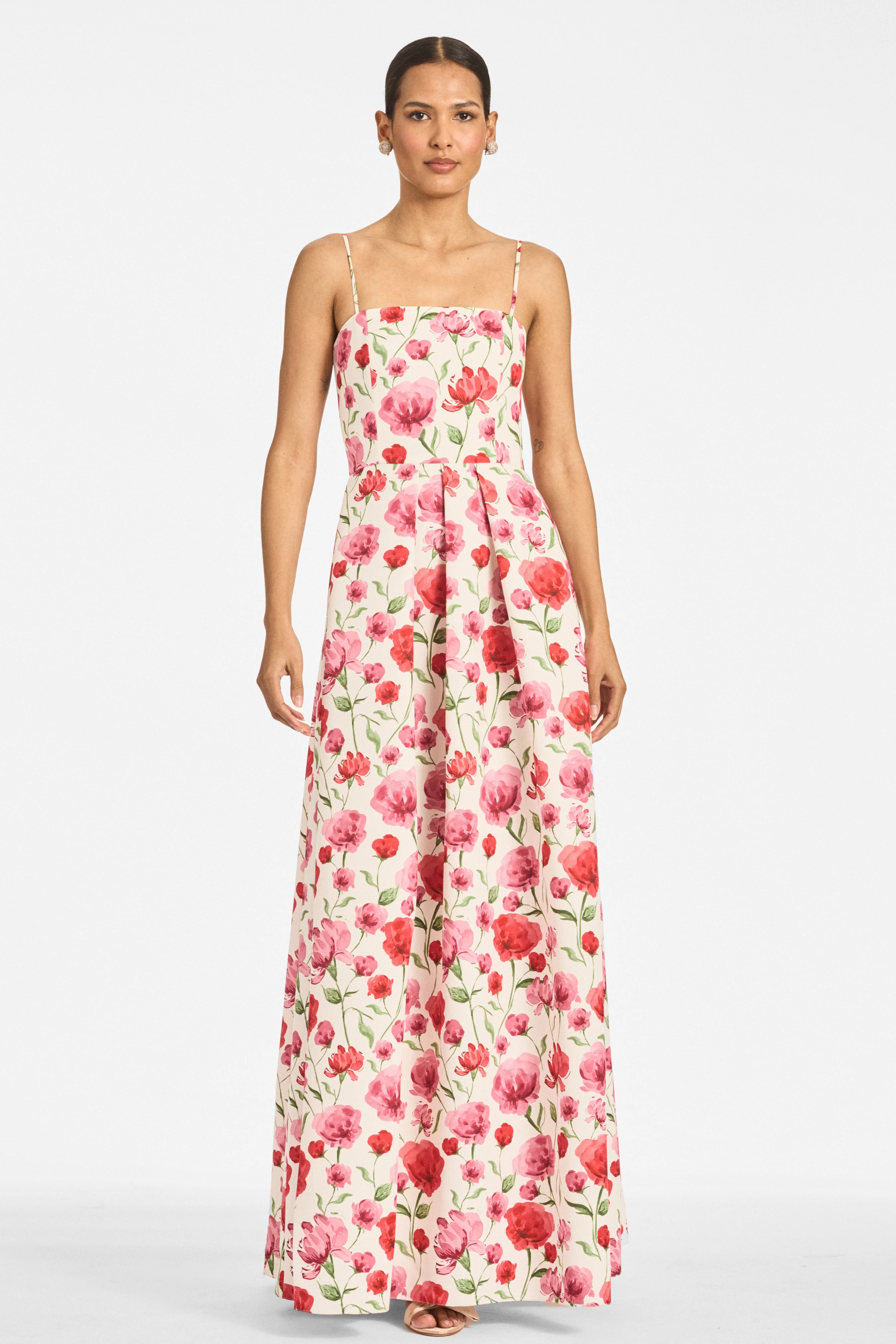 BEAU GOWN - WATERCOLOR POPPIES - 1