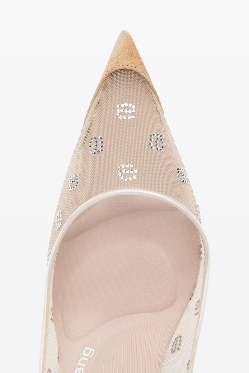 Alexander Wang DELPHINE 105 PUMP IN MESH/CRYSTAL outlook