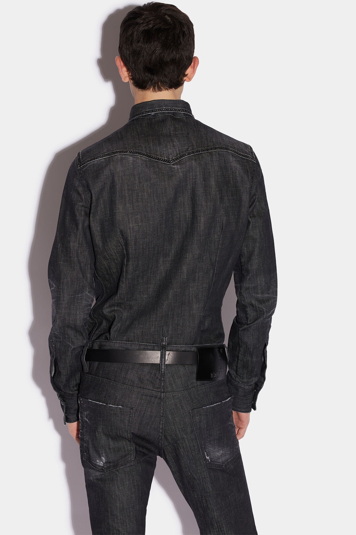 IBRA BLACK ON BLACK WESTERN SHIRT - 2