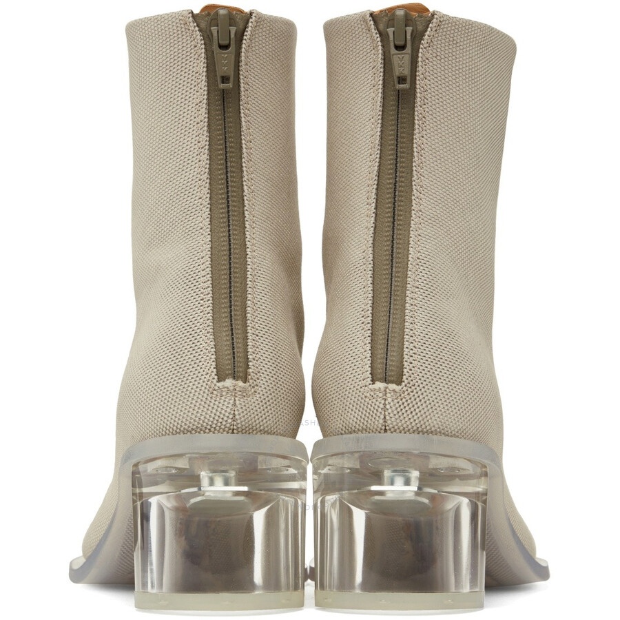 MM6 Anatomic Transparent Heel Boots - 3