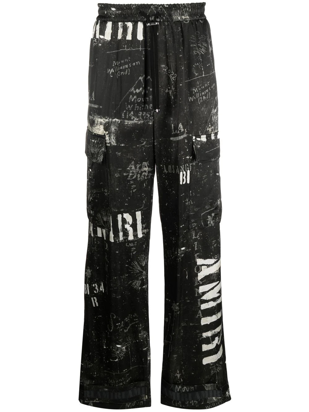 graphic-print trousers - 1