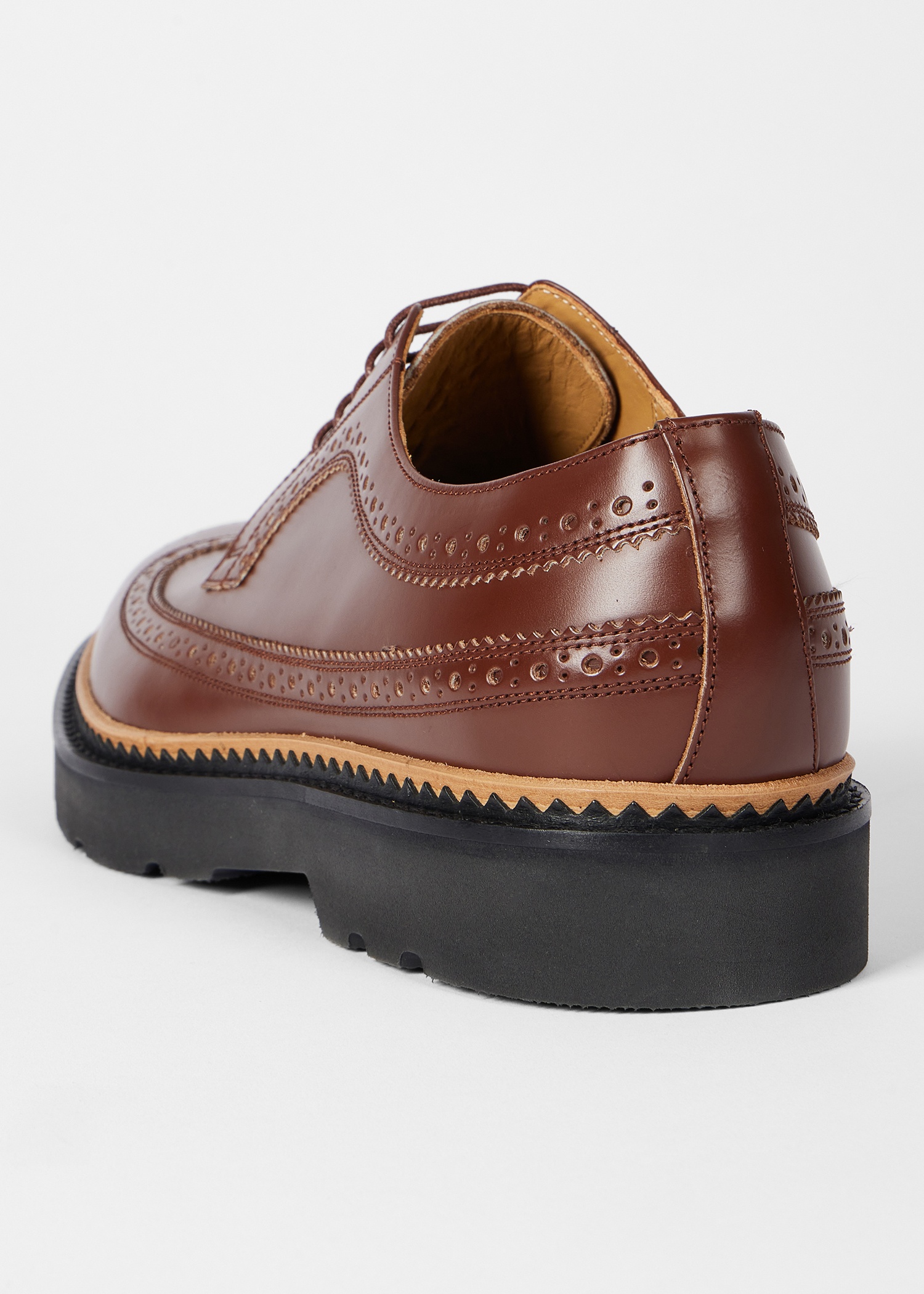 Tan Leather 'Count' Brogues - 3