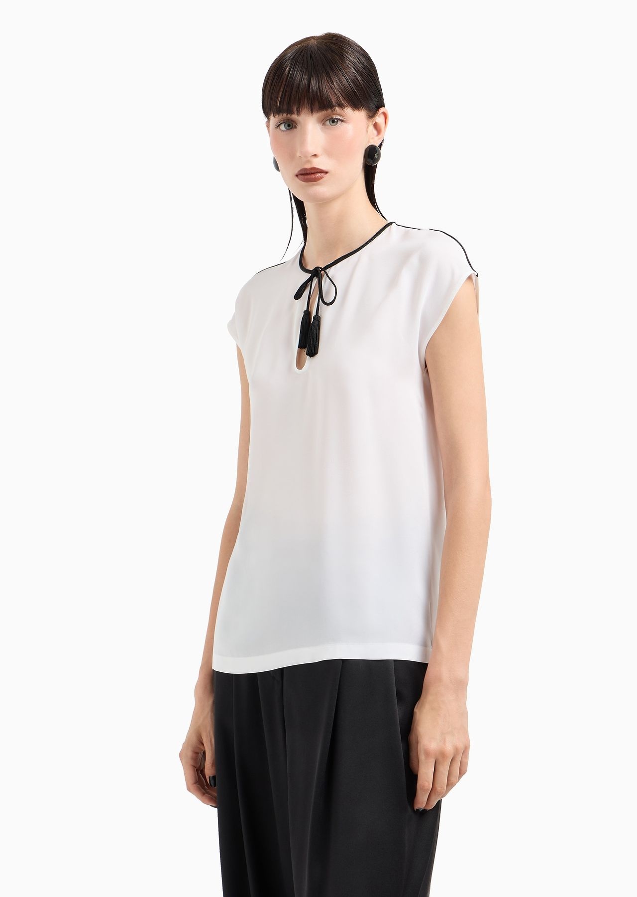 Blouse in double silk georgette - 2