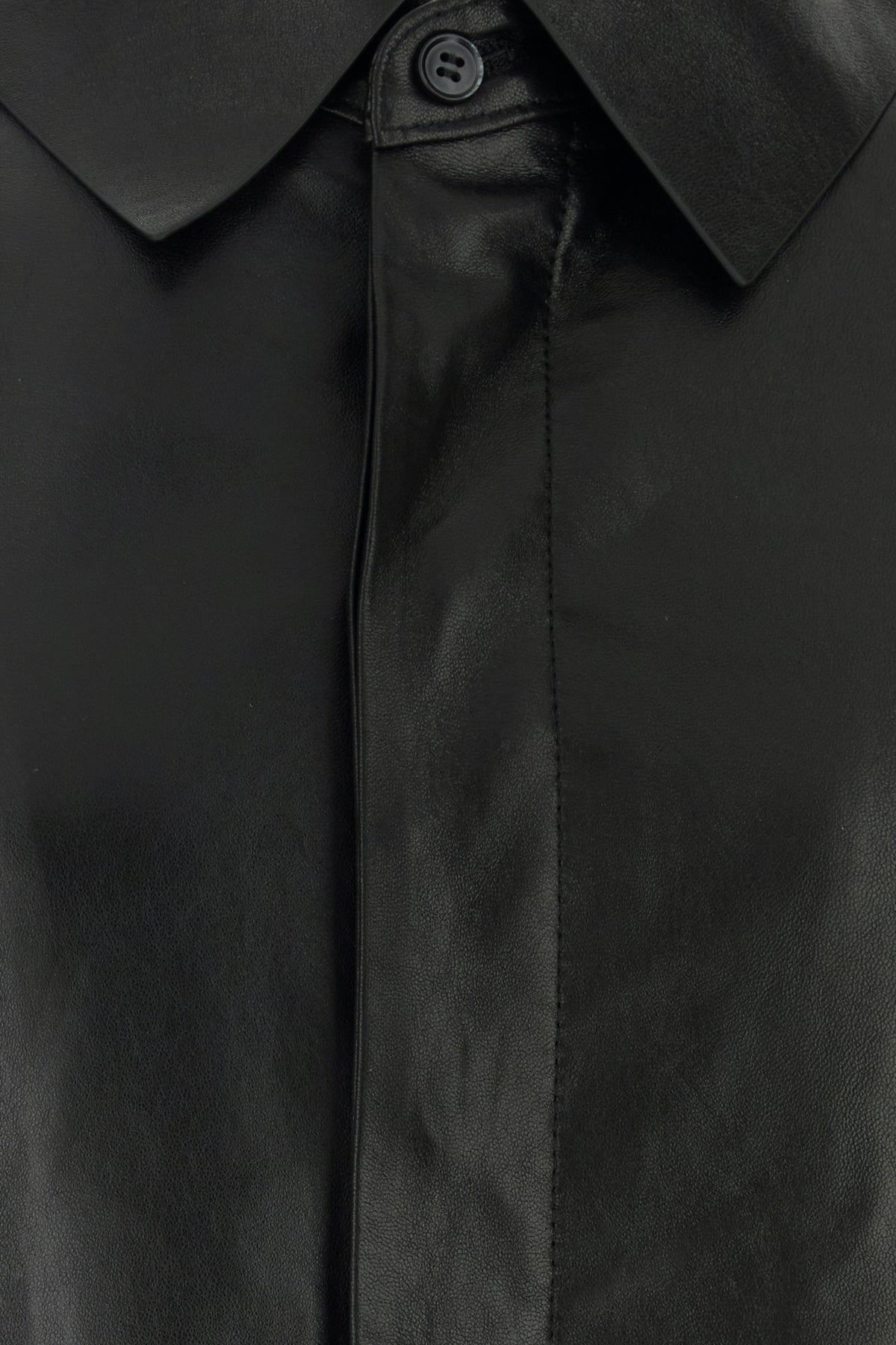 Black leather Legacy shirt - 3