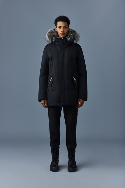 MACKAGE EDWARD 2-in-1 down parka with hooded bib and silver fox fur outlook
