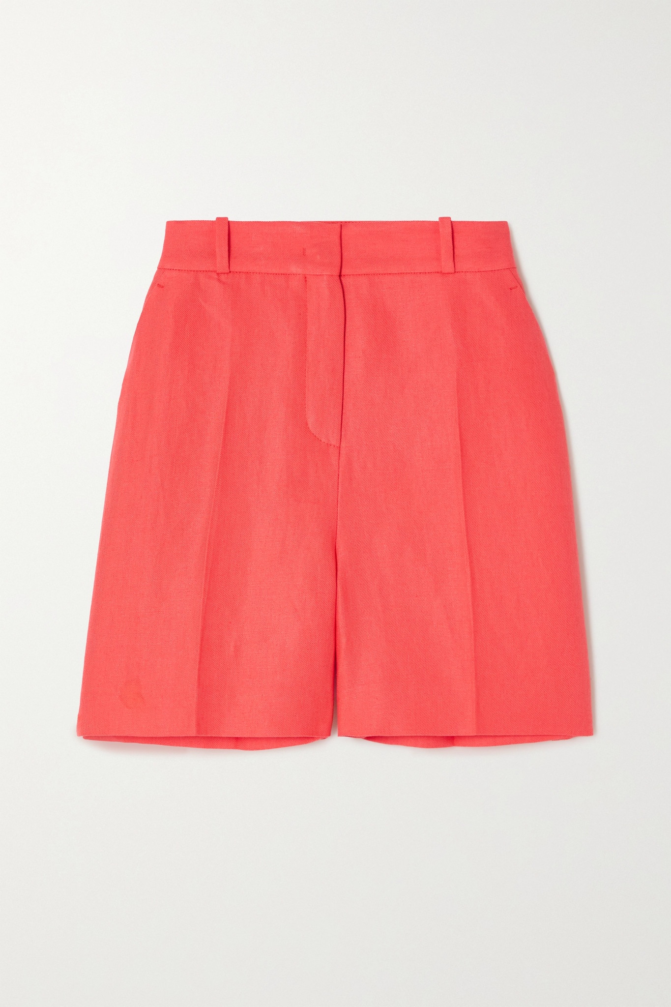 Emil Antigua pleated linen-twill shorts - 1