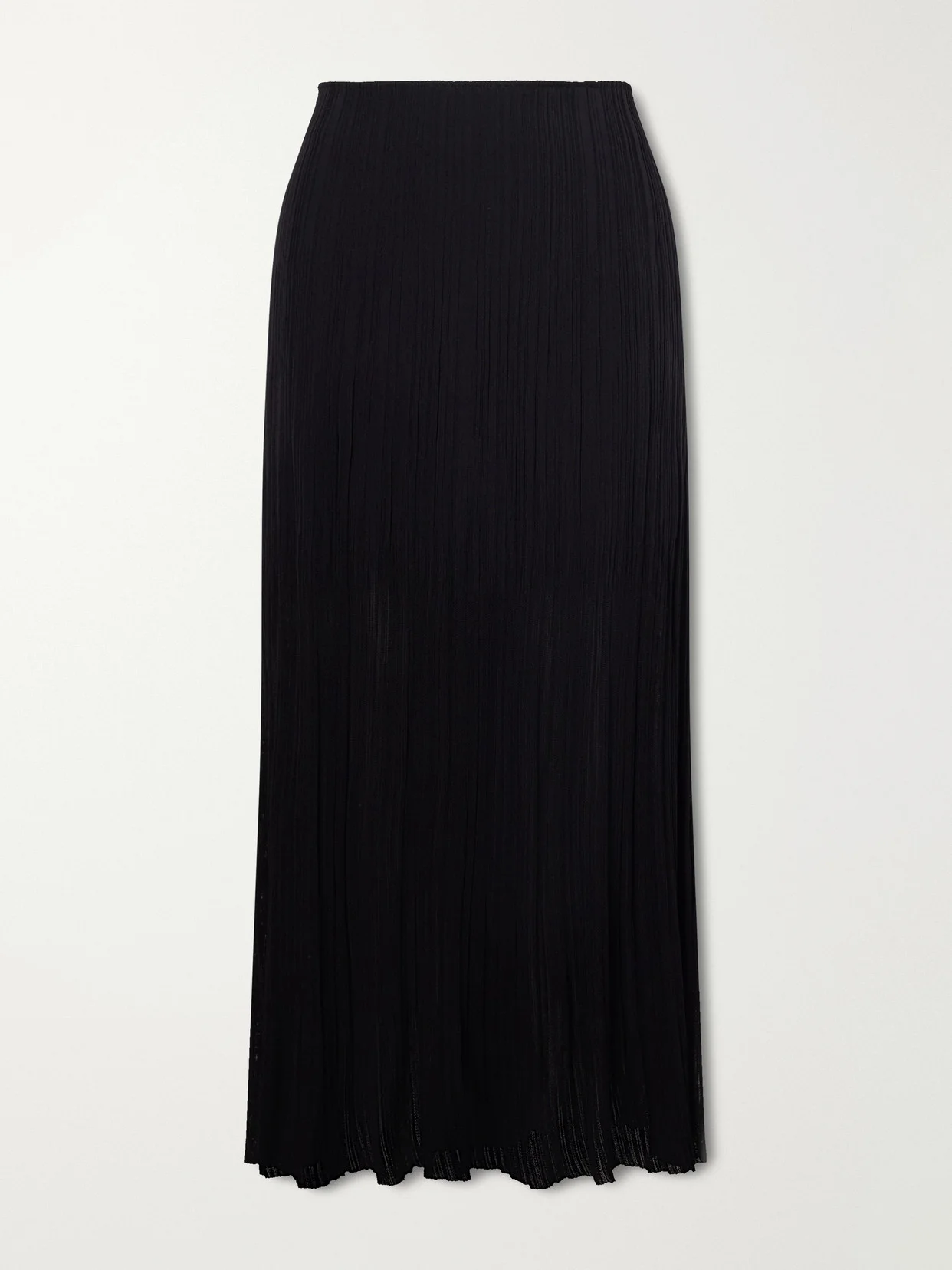 Plissé-crepe Midi Skirt - 1