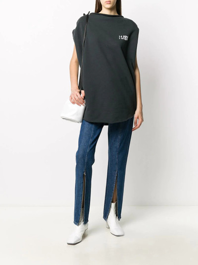 MM6 Maison Margiela sweatshirt-style oversized tank top outlook