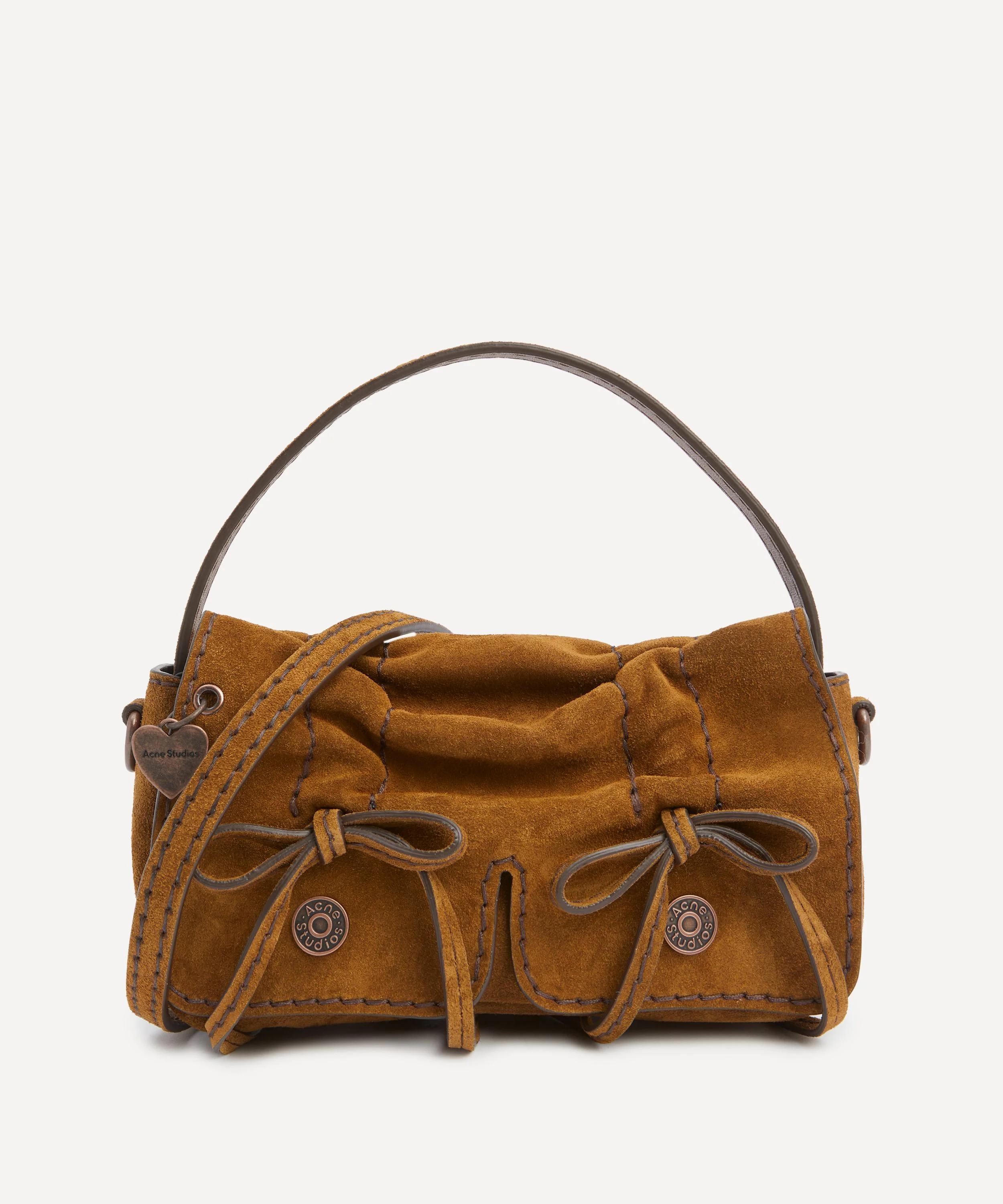 Multi-Pocket Suede Micro Bag - 1
