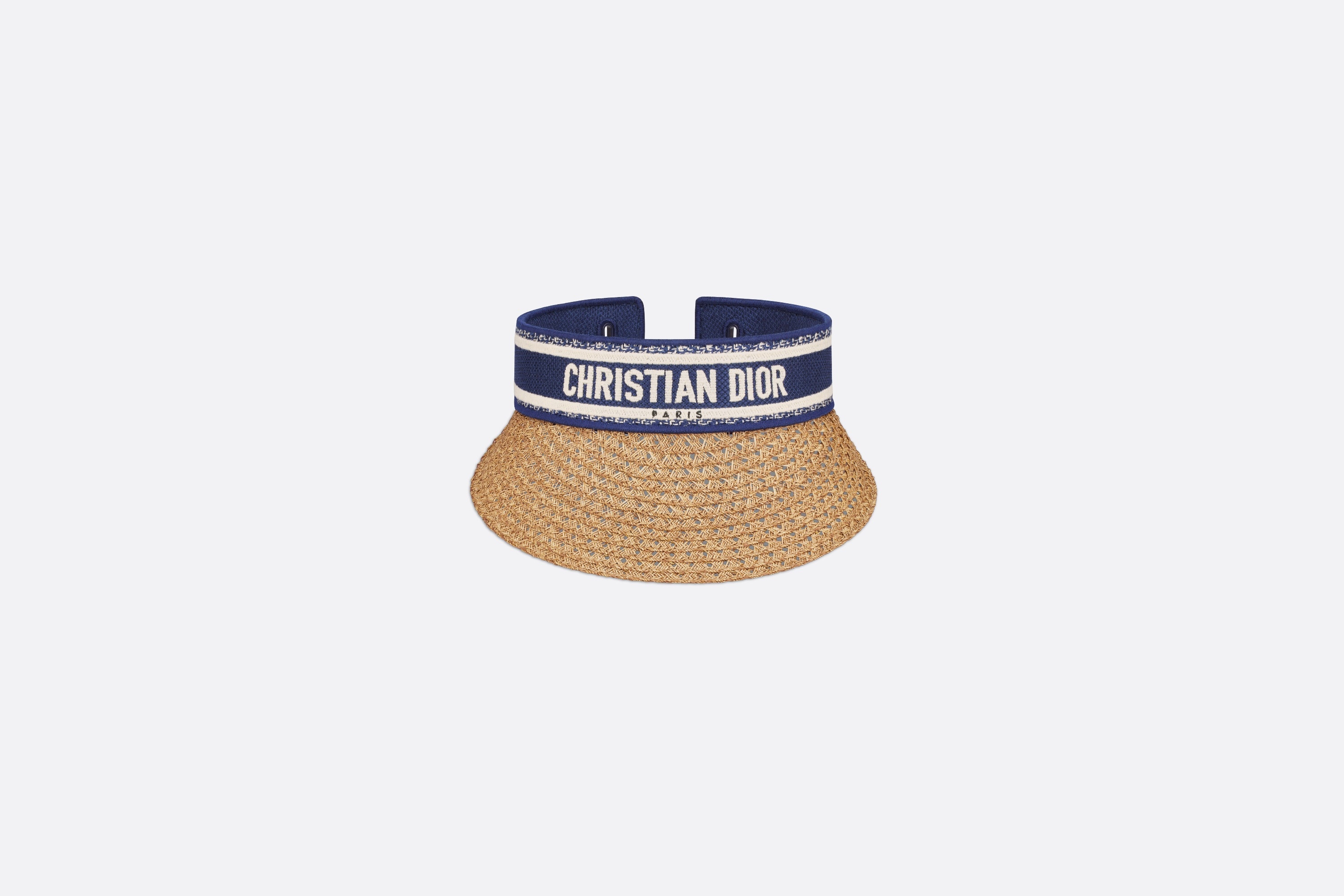 DIOR D-Ocean バイザー ミチャ付属 ネイビー×ホワイト Dior D-Ocean Visor with Mitzah | REVERSIBLE