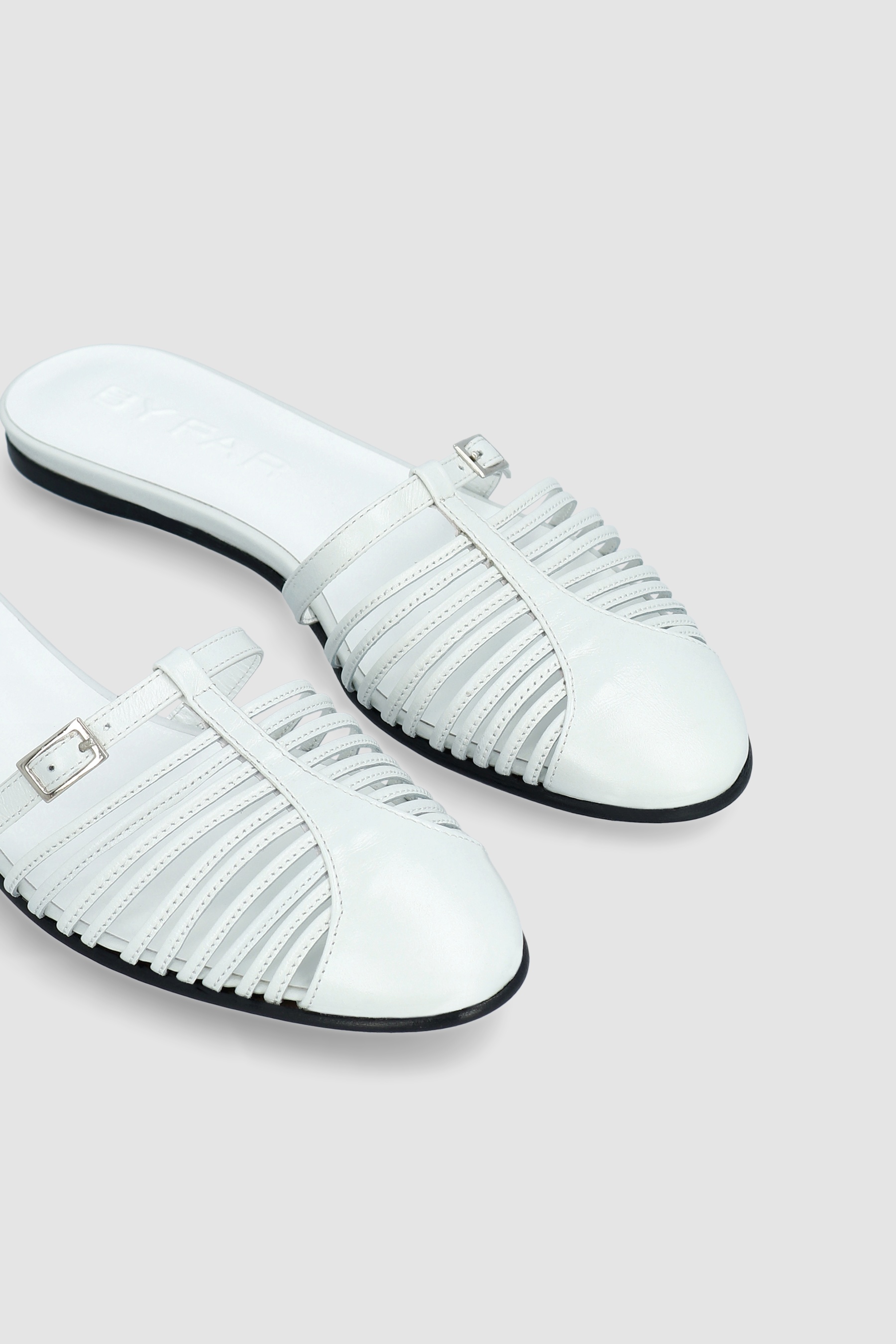 Osip Burrata Creased Calf Leather Mule - 4