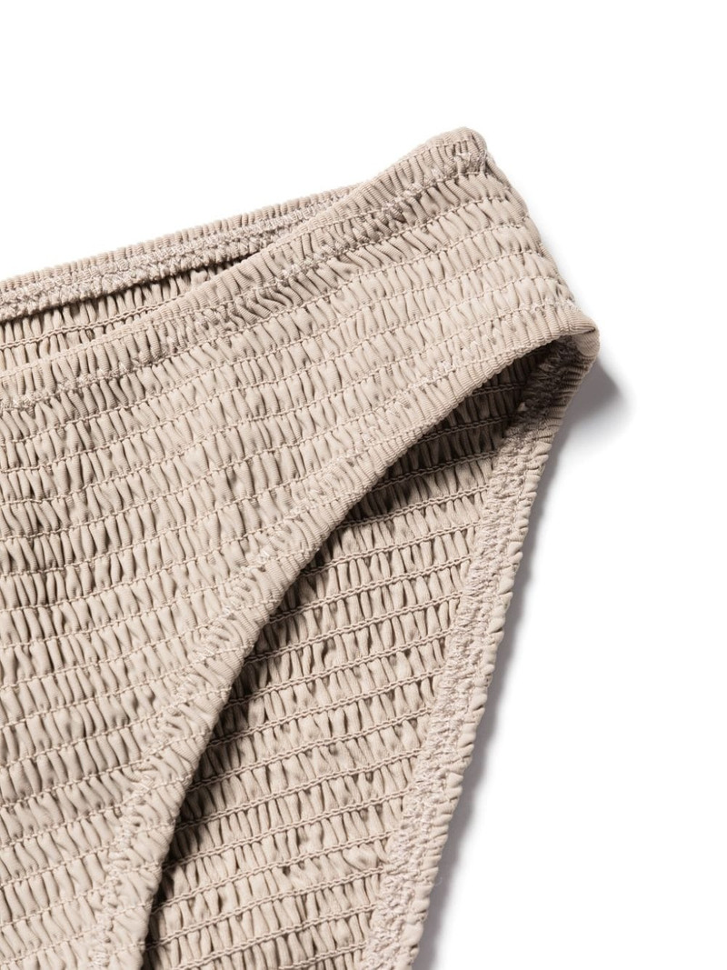mid-rise smocked bikini bottoms 3