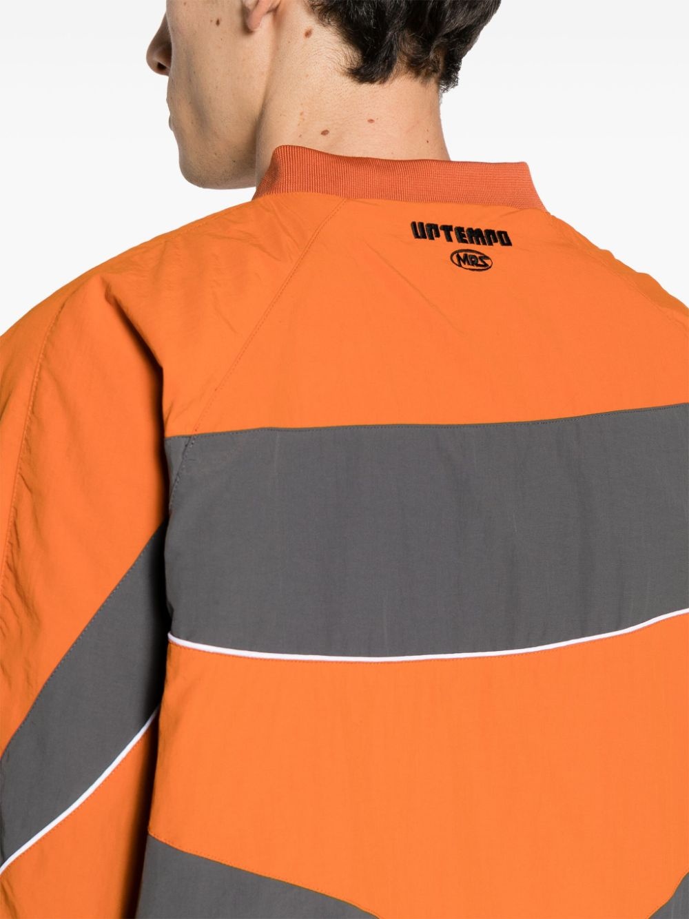 logo-embroidered colour-block sweatshirt - 5