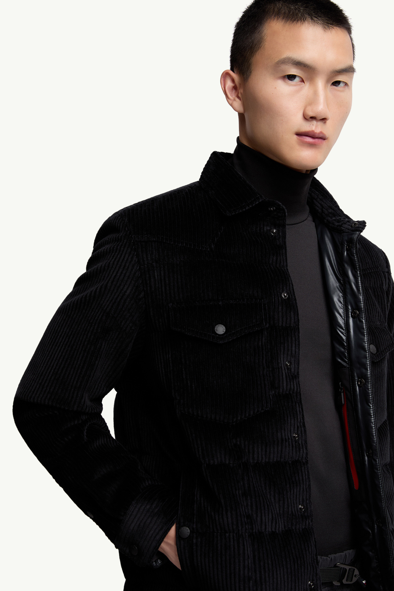 Gelt Corduroy Down Shirt Jacket - 6