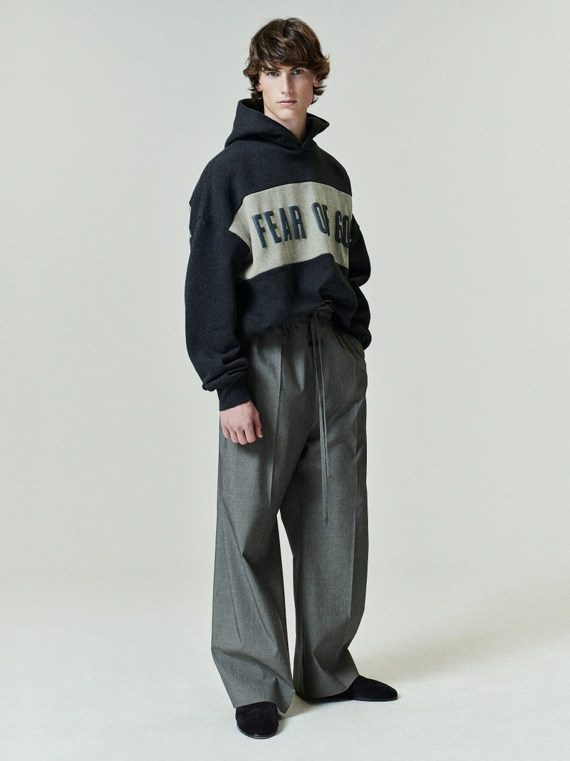 Cropped Relaxed Panelled Hoodie 2