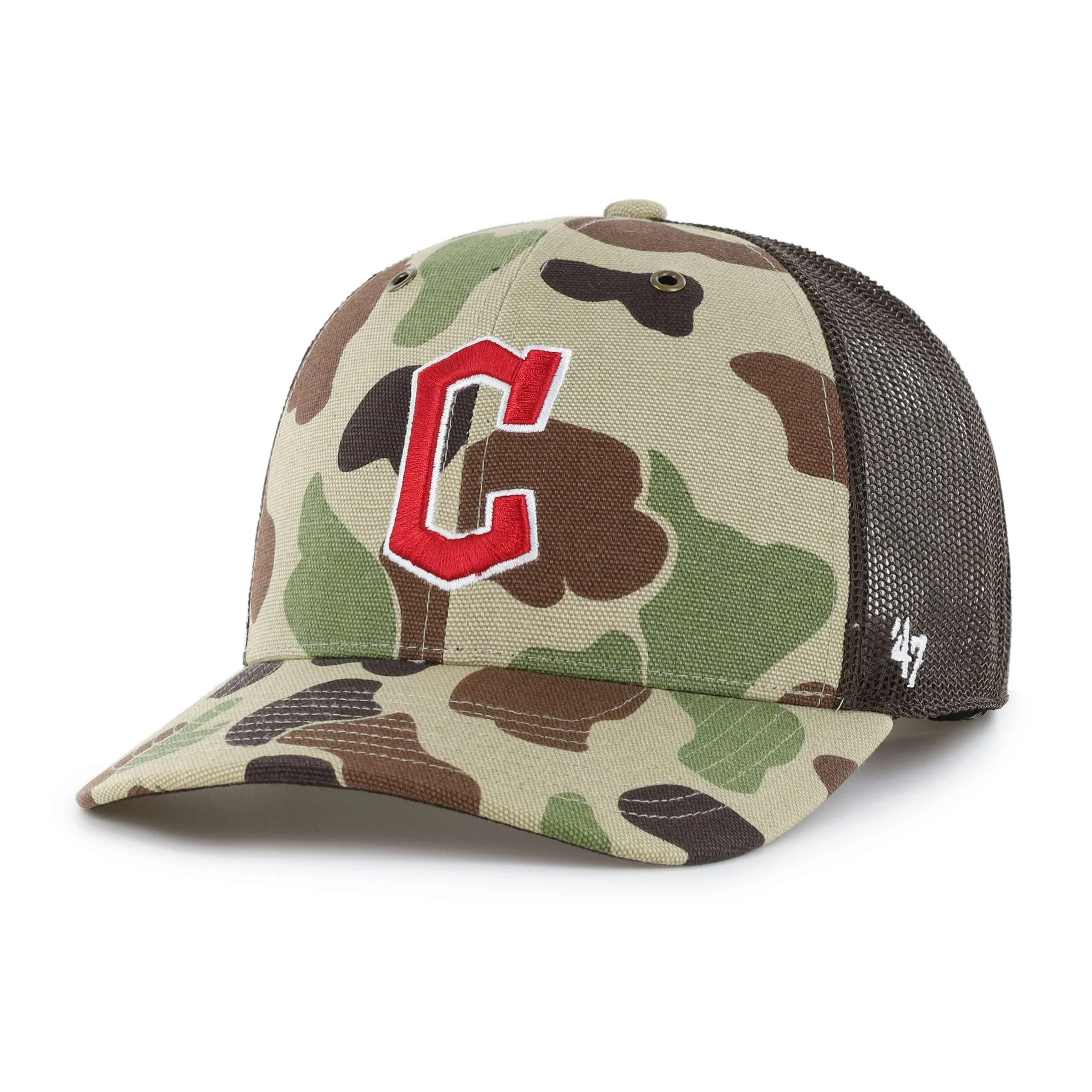 Cleveland Guardians '47 Camo Trucker - 1