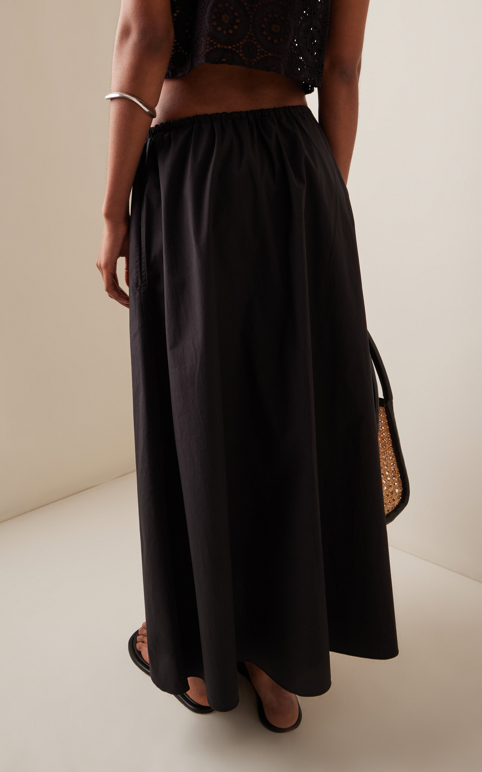 Cotton Skirt black - 4