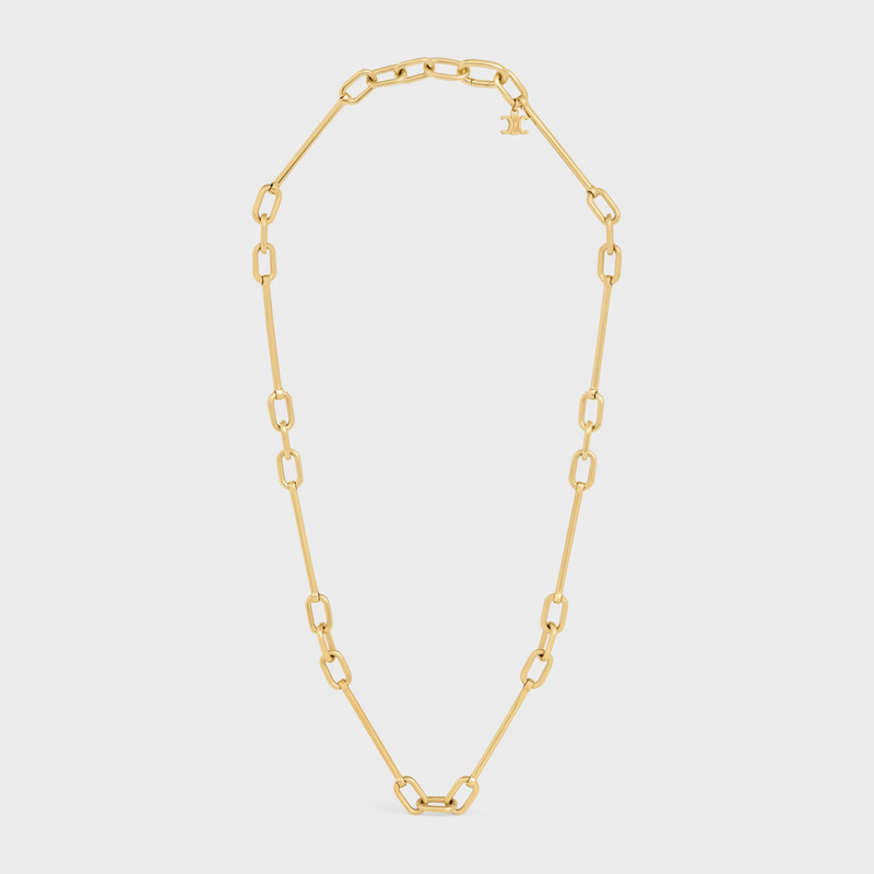 Celine Charms Necklace in Brass with Gold Finish 1