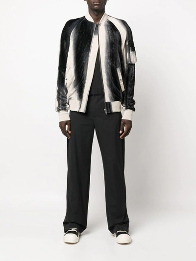 Rick Owens Flight faded-effect bomber jacket outlook