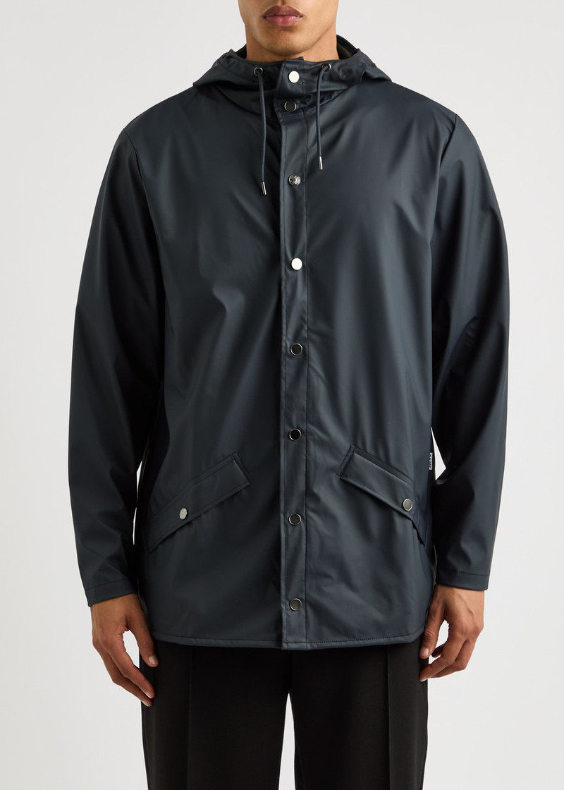 RAINS Rains Short Matte Rubberised Raincoat outlook