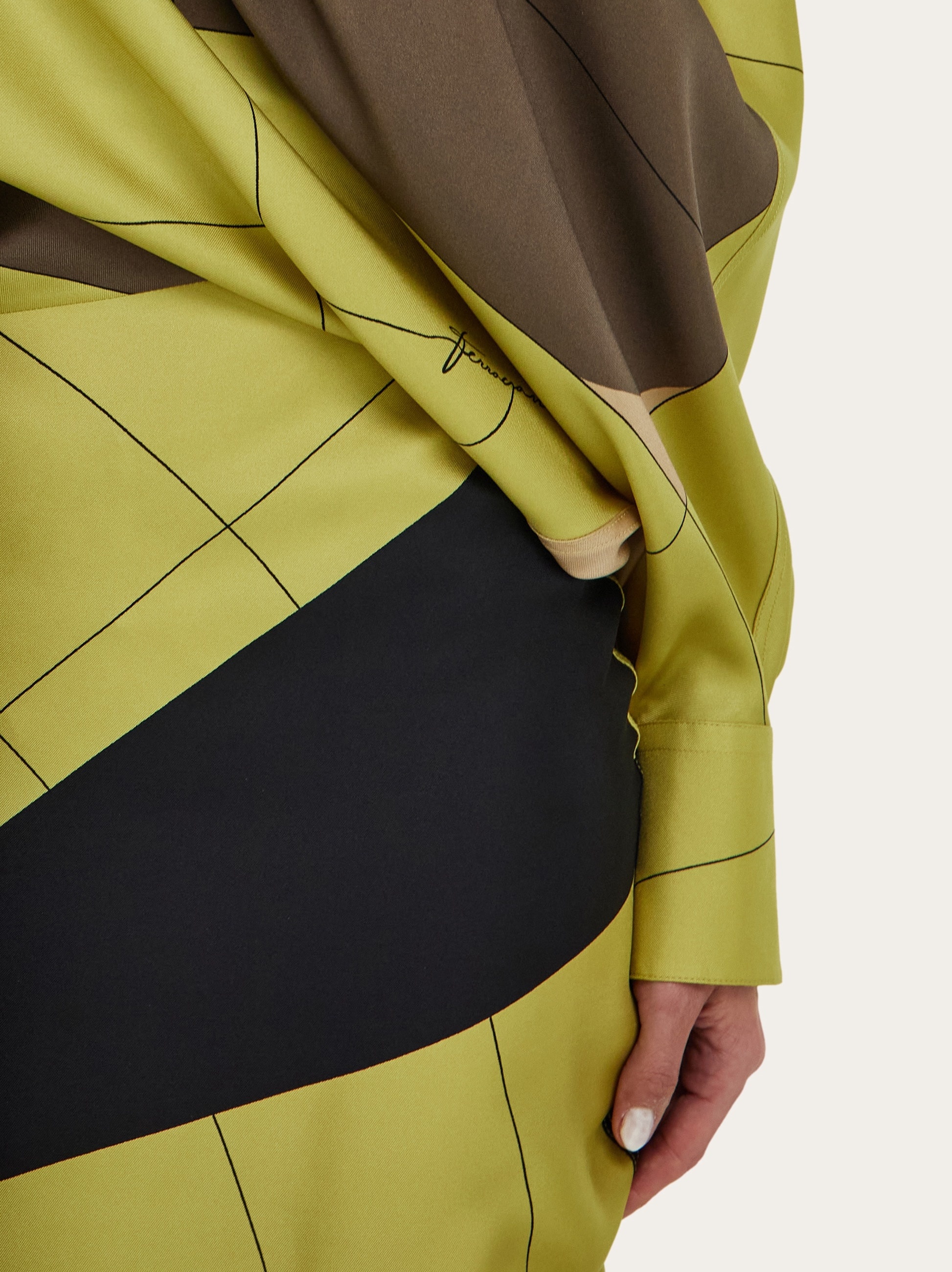 Asymmetric printed dress - 5