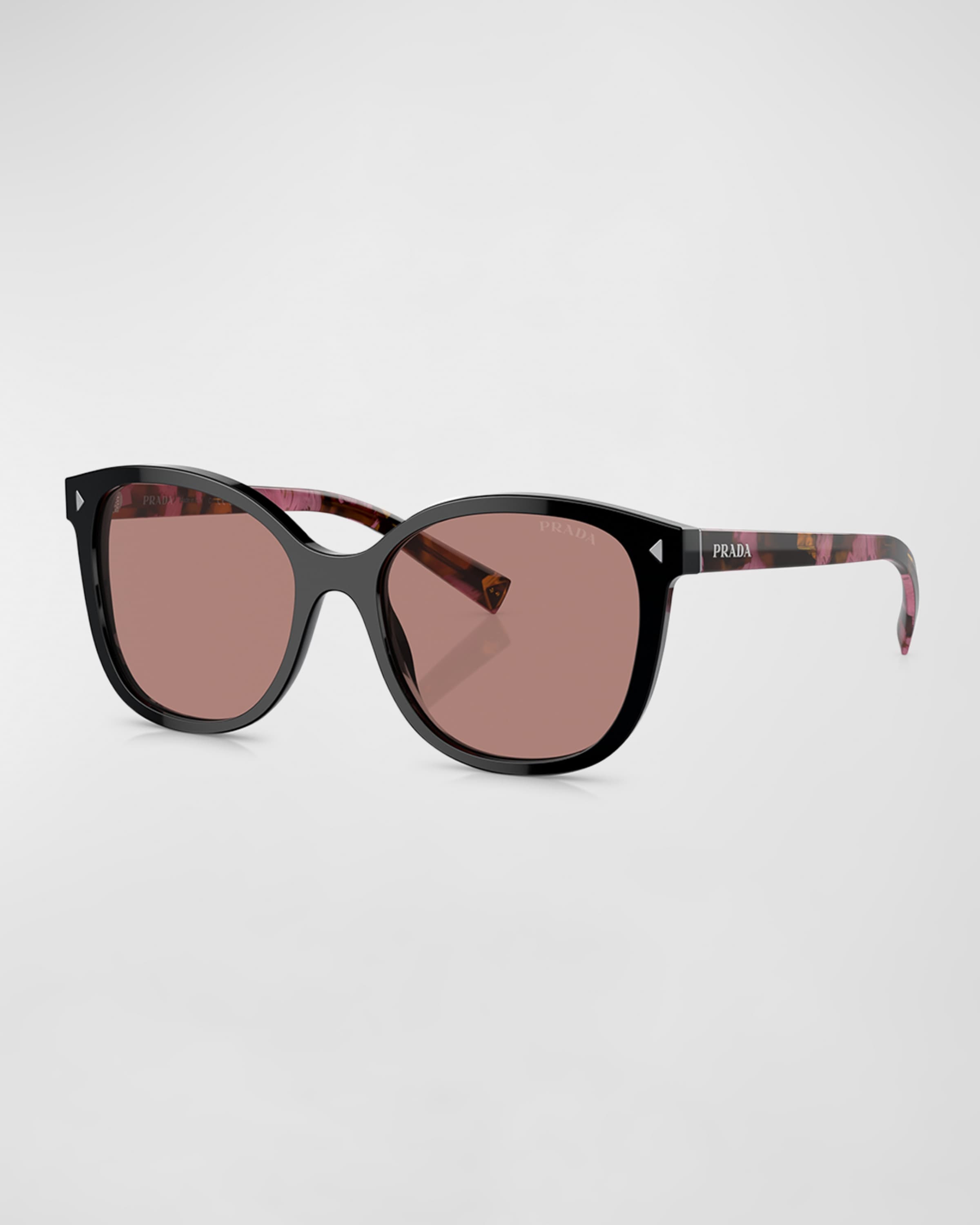 Two-Tone Acetate Square Sunglasses - 1