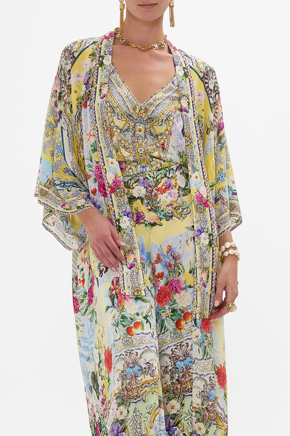 KIMONO LAYER WITH COLLAR - 5
