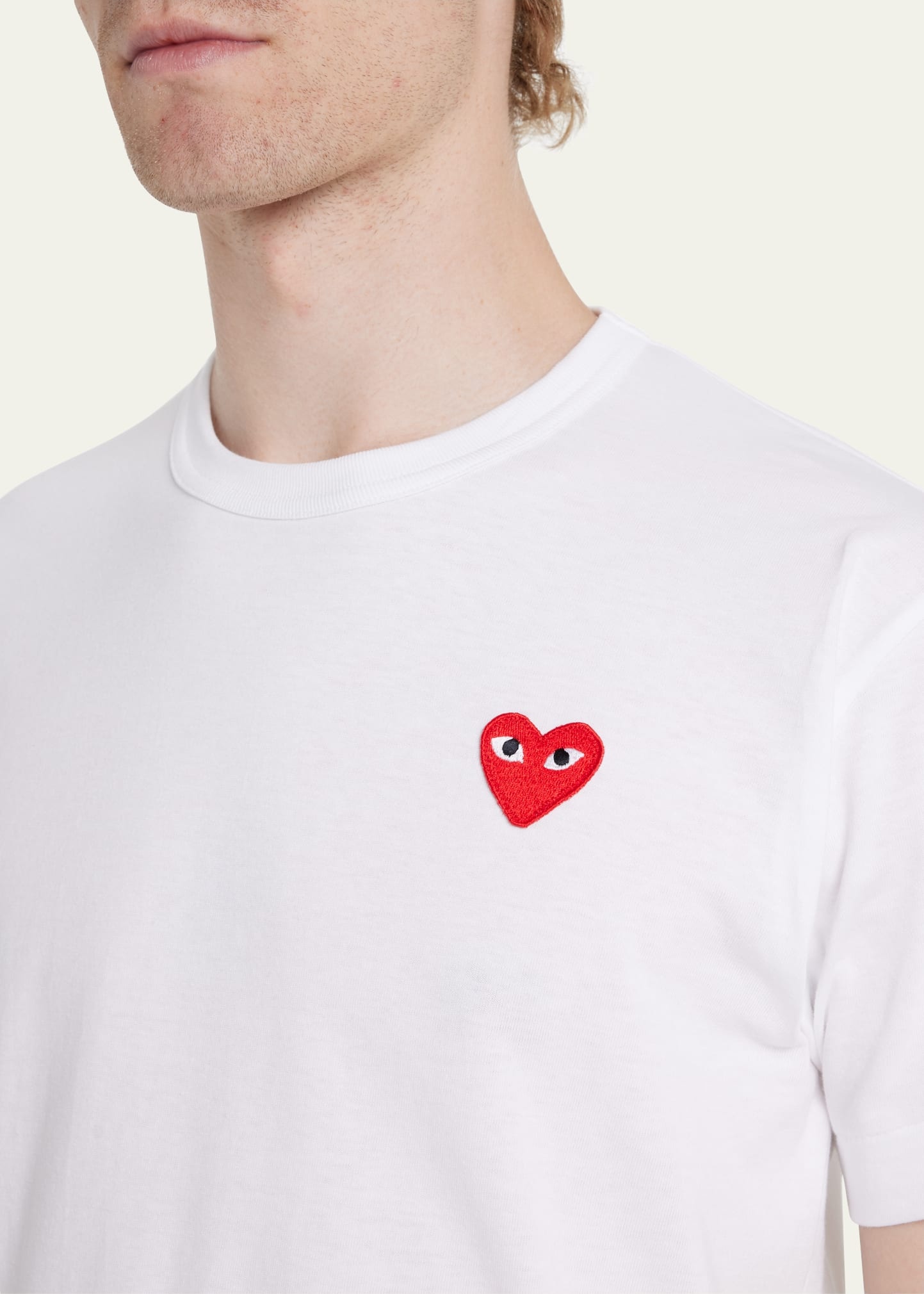 Men's Cotton Jersey Heart T-Shirt - 5