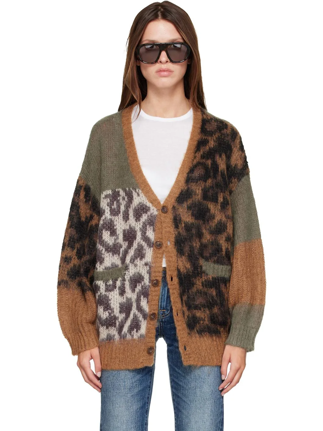 Multicolor Oversized Cardigan - 1