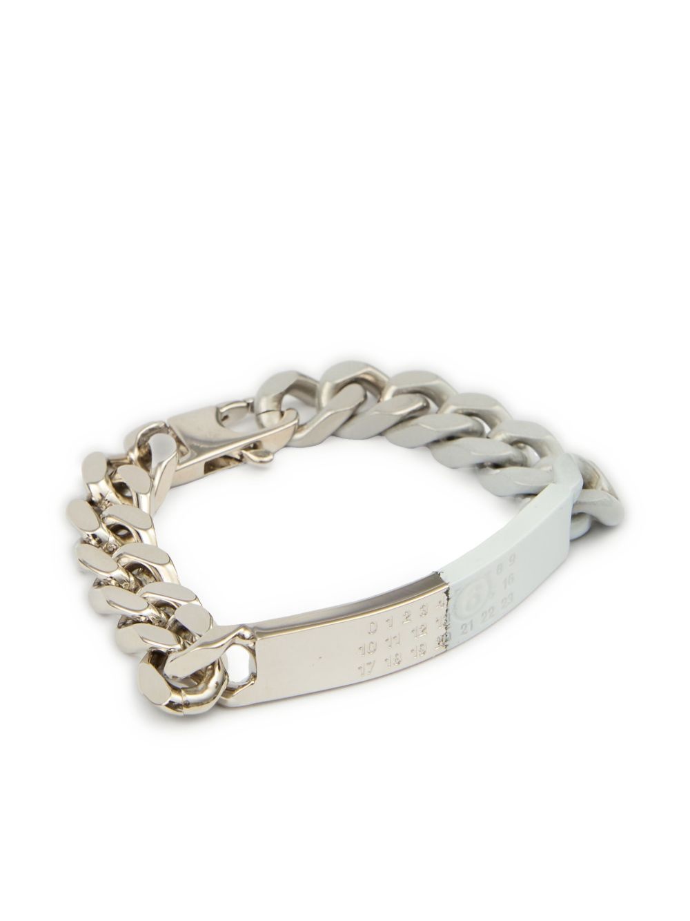 Minimal Logo ID Tag curb bracelet - 3