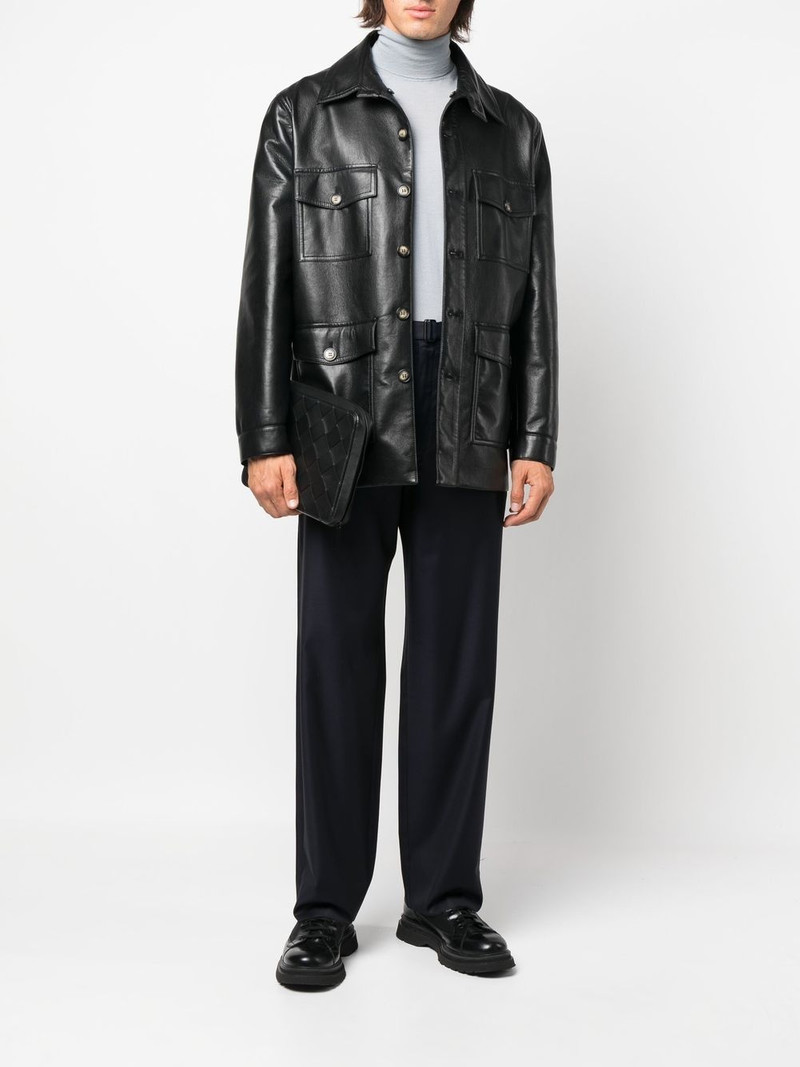 Prada belted tailored trousers outlook
