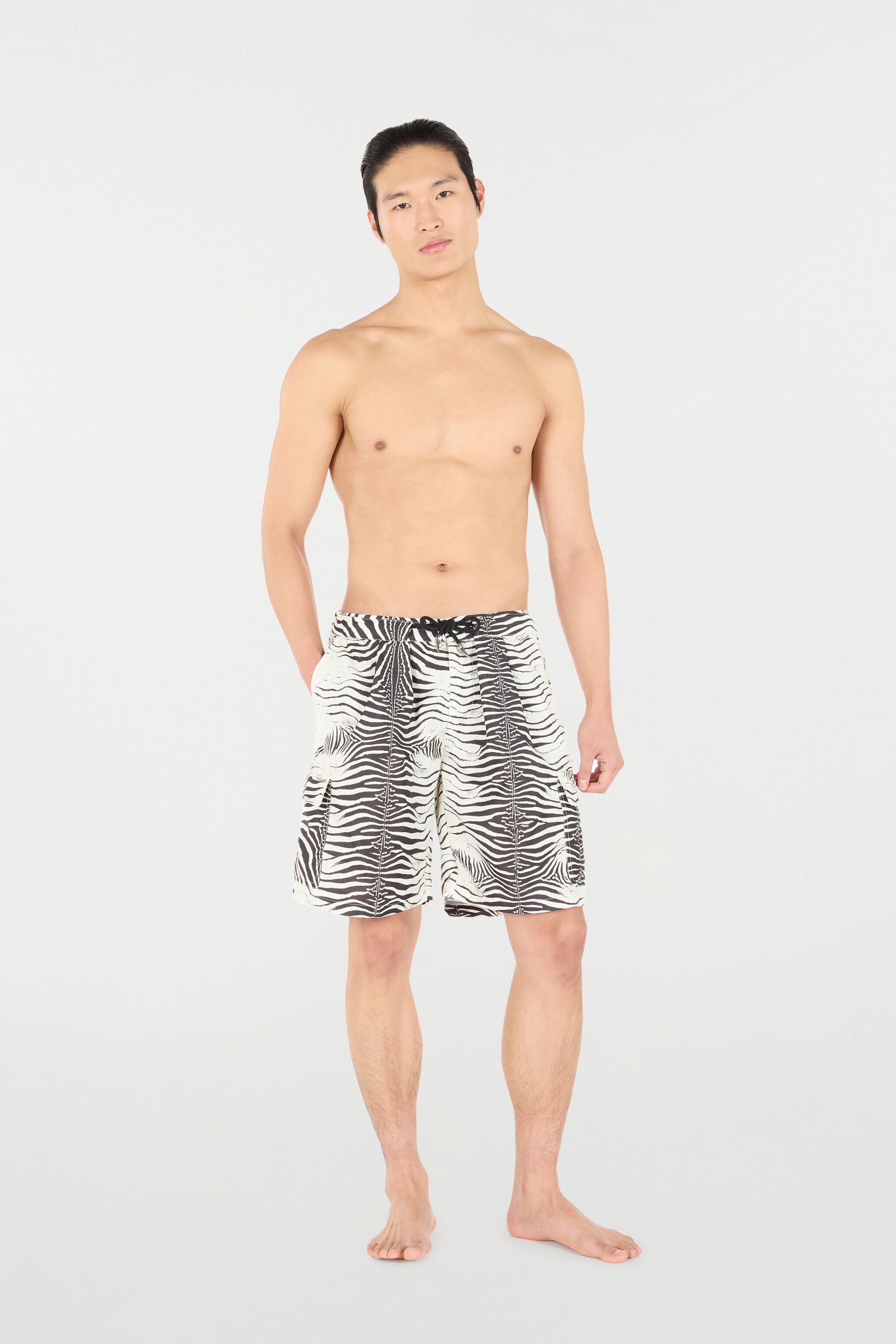 Zebra-Print Swim Shorts - 2