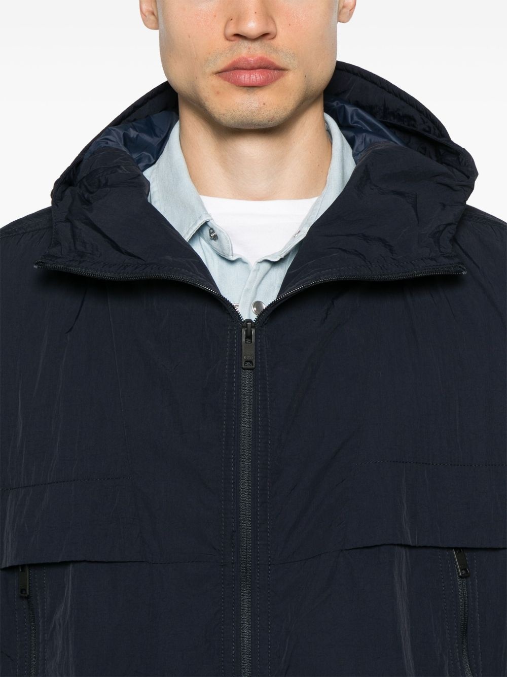 logo-patch lightweight jacket - 5
