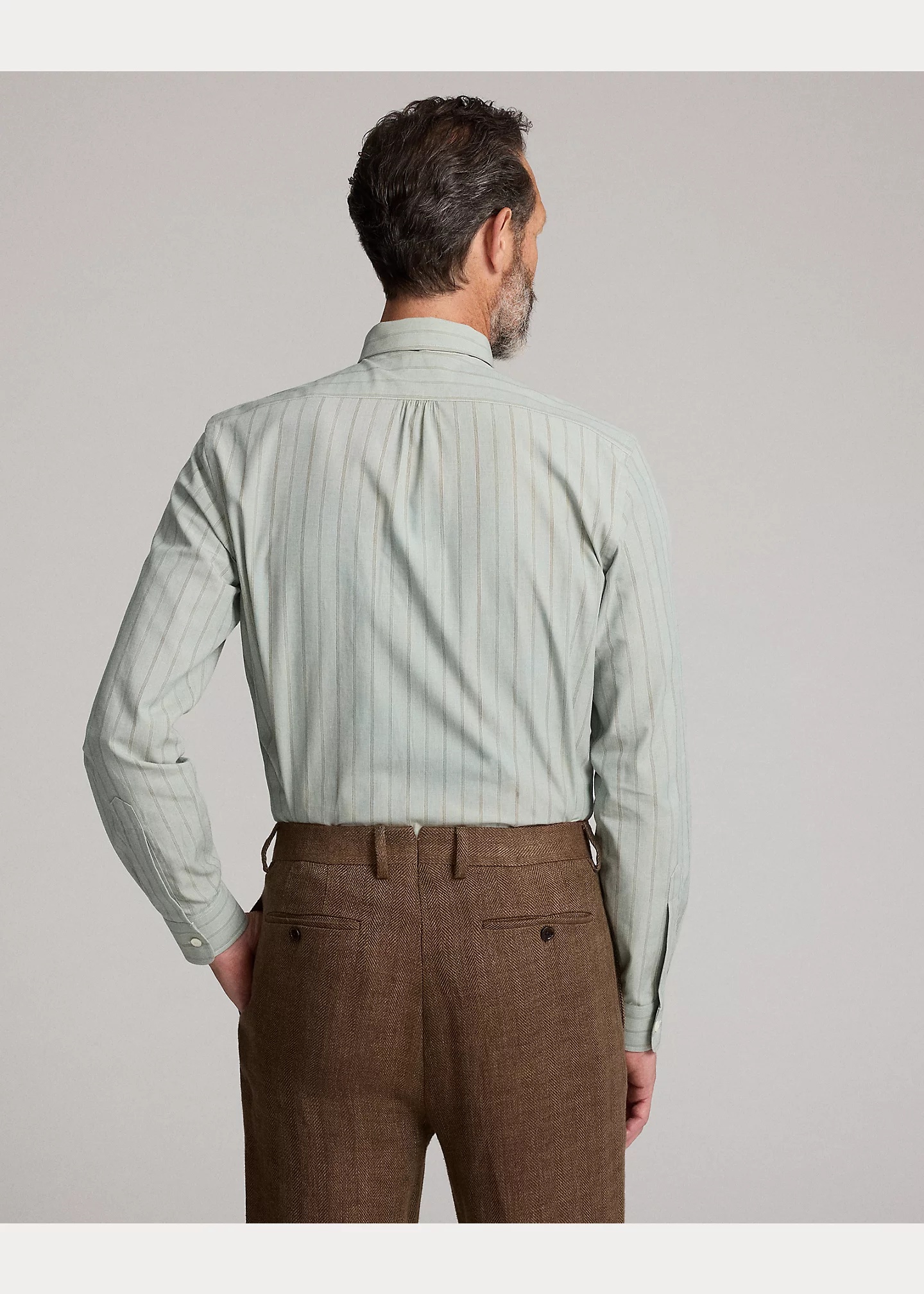 Slim Fit Striped Dobby Shirt - 4