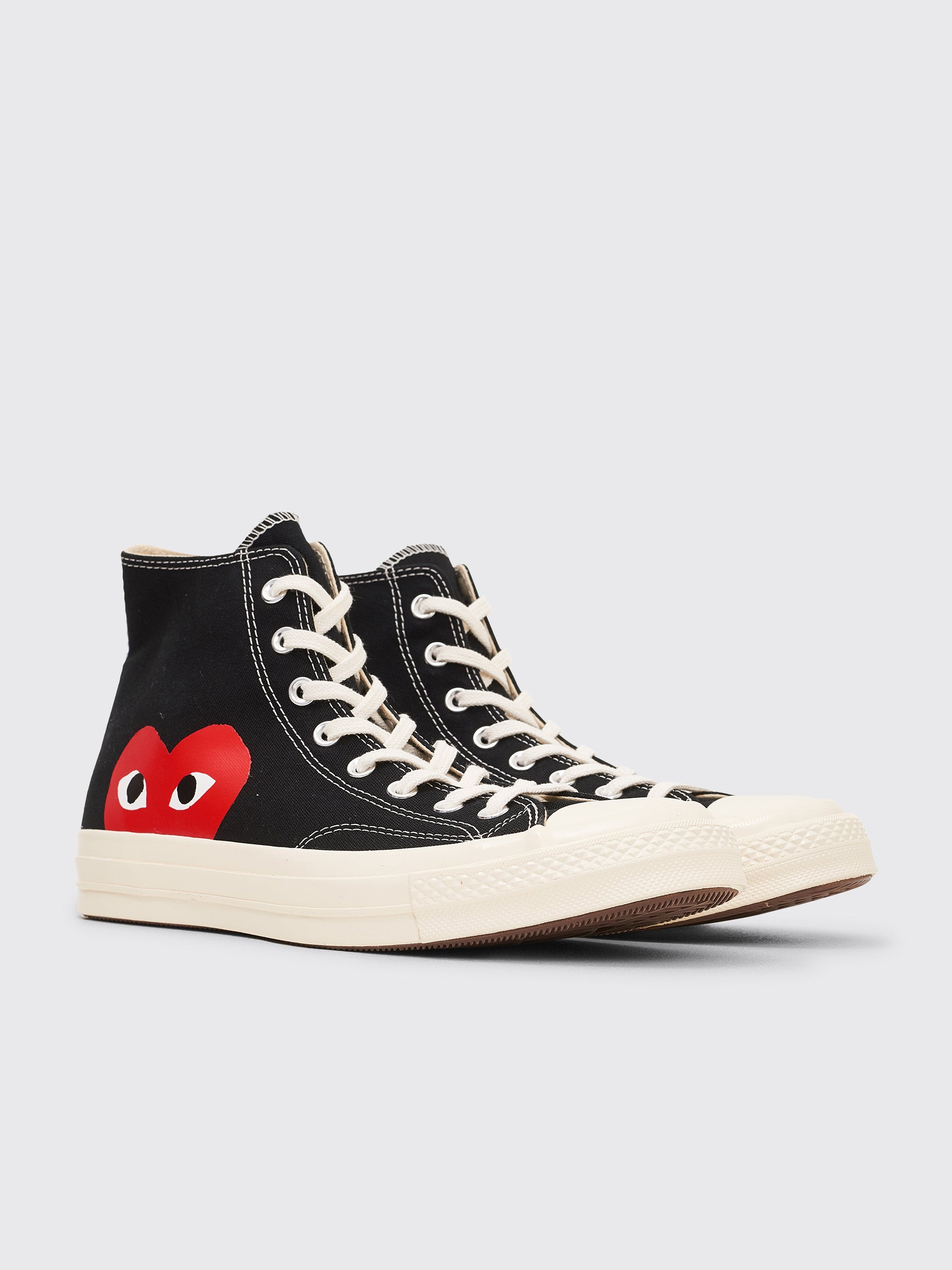 COMME DES GARÇONS PLAY X CONVERSE CHUCK 70 HI BLACK - 4