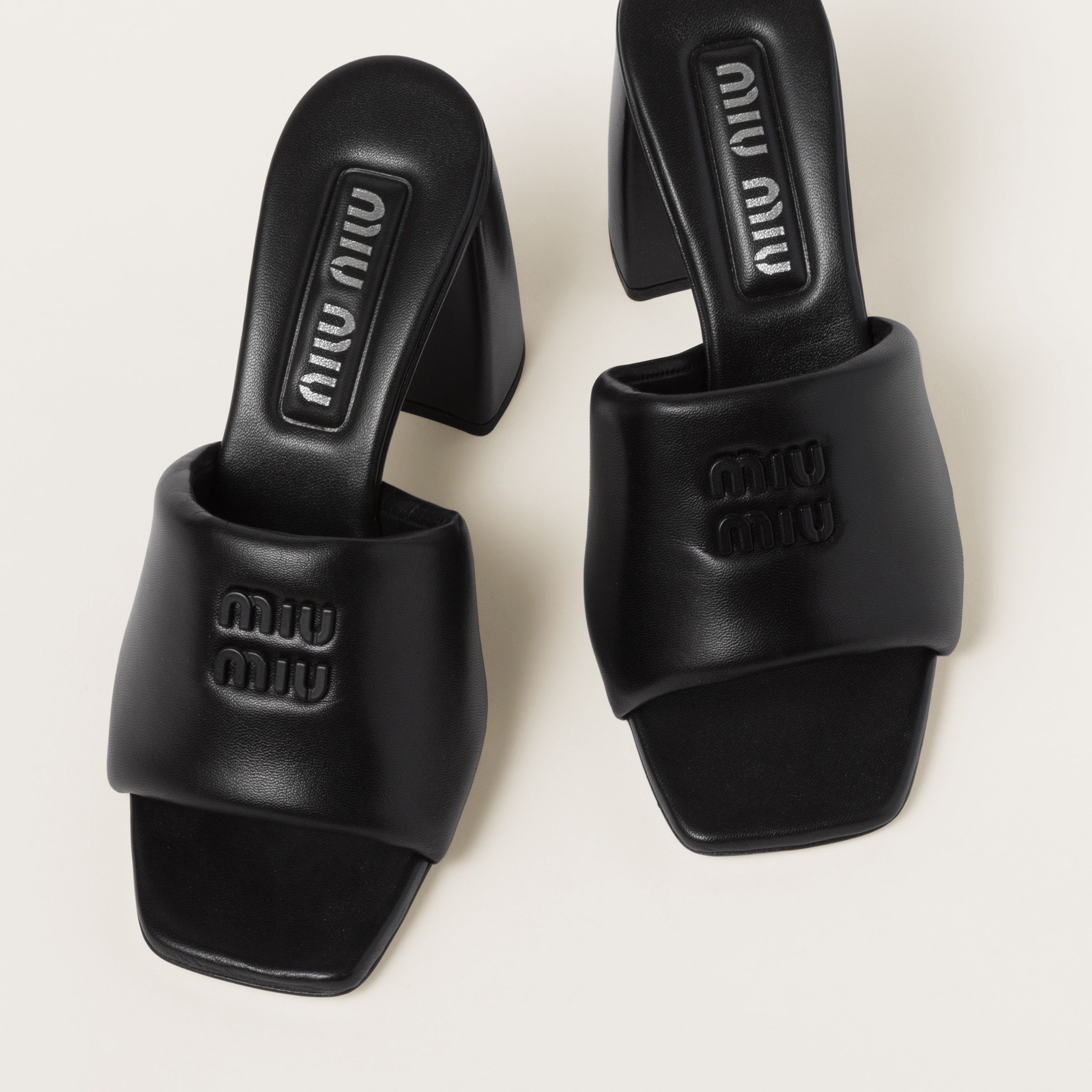 Padded leather sandals - 3