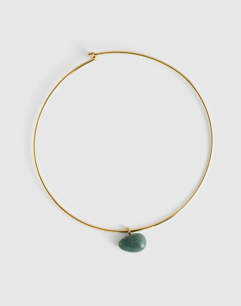Semiprecious Wire Choker Necklace 3