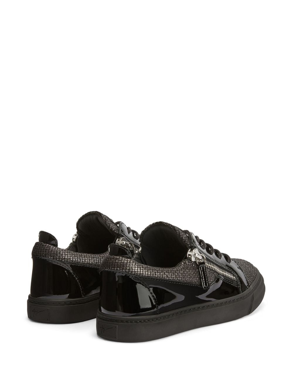 paneled low-top sneakers - 3